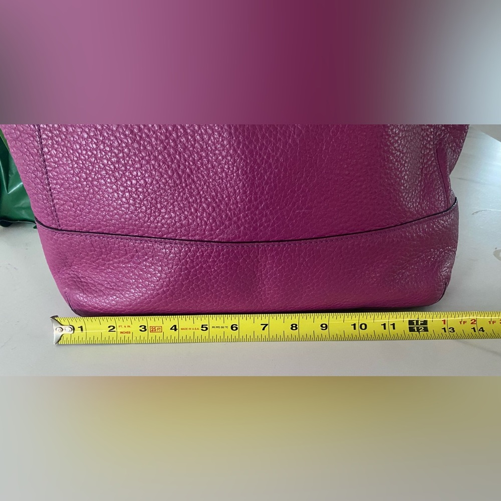 Kate Spade Fuchsia Pebble Leather Hobo Bag. - Picture 11 of 12